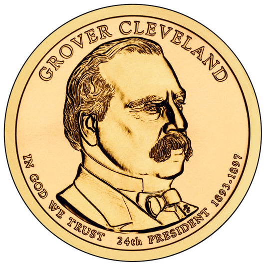 2012 Grover Cleveland 2nd Term Presidential Dollar - Single Coin