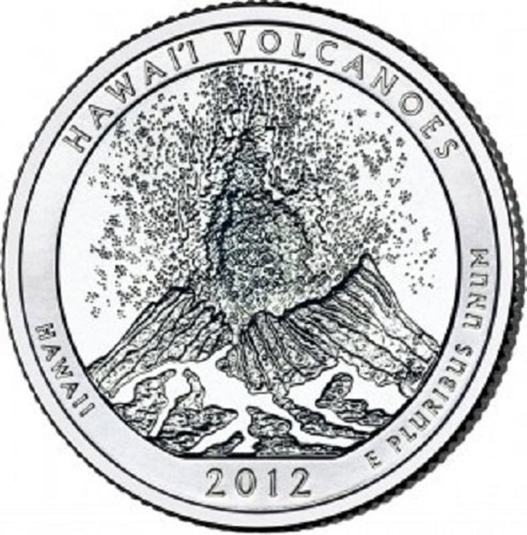 2012-P Hawaii Volcanoes National Park Quarter - Single Coin