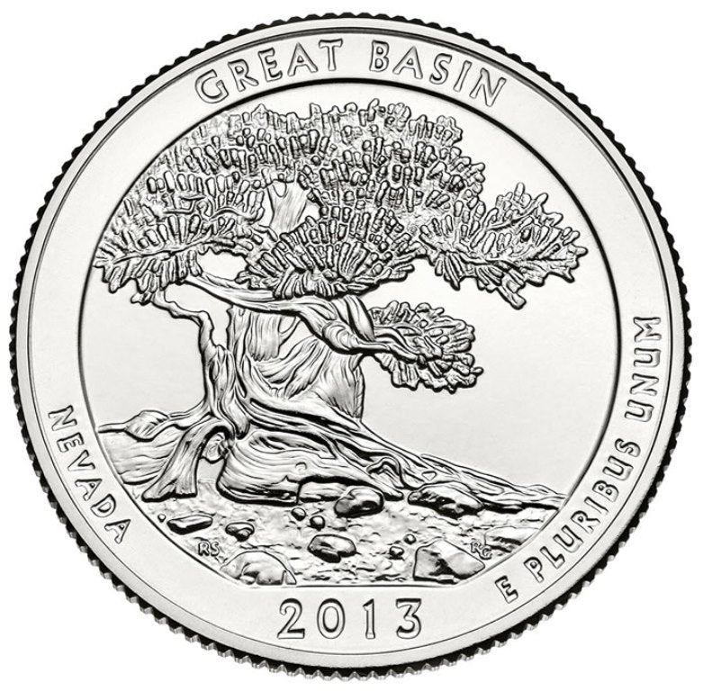 2013-P Great Basin National Park Quarter - Roll of 40 Coins