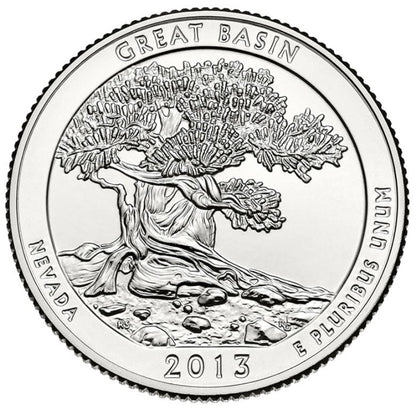 2013-P Great Basin National Park Quarter - Roll of 40 Coins