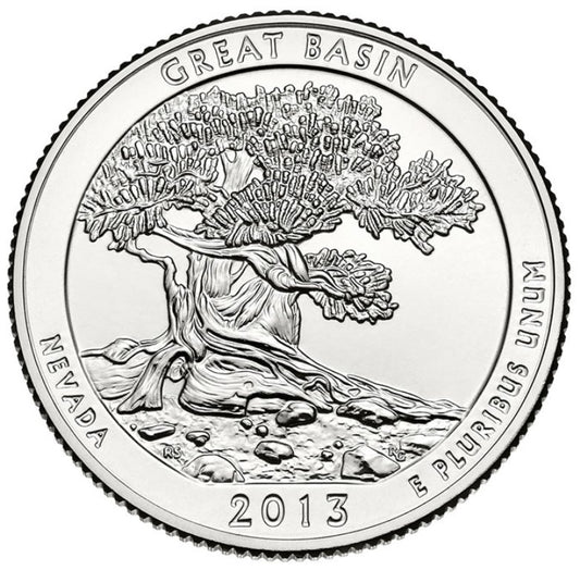 2013-P Great Basin National Park Quarter - Single Coin