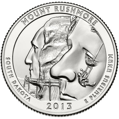 2013-P Mount Rushmore National Park Quarter - Single Coin