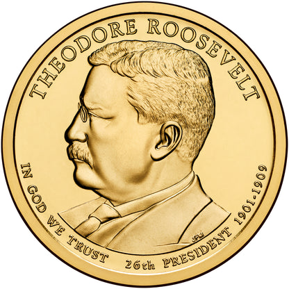 2013 Theodore Roosevelt Presidential Dollar - Single Coin