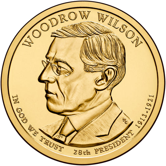 2013 Woodrow Wilson Presidential Dollar - Single Coin