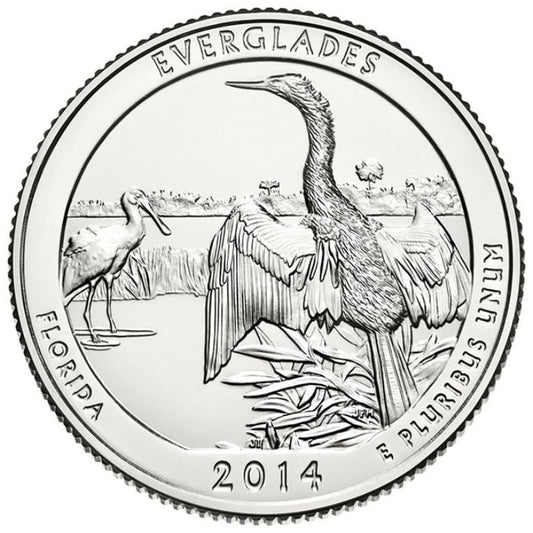 2014-P Everglades National Park Quarter Single Coin