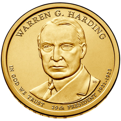 2014 Warren G. Harding Presidential Dollar - Single Coin