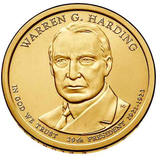 2014 Warren G. Harding Presidential Dollar - Single Coin