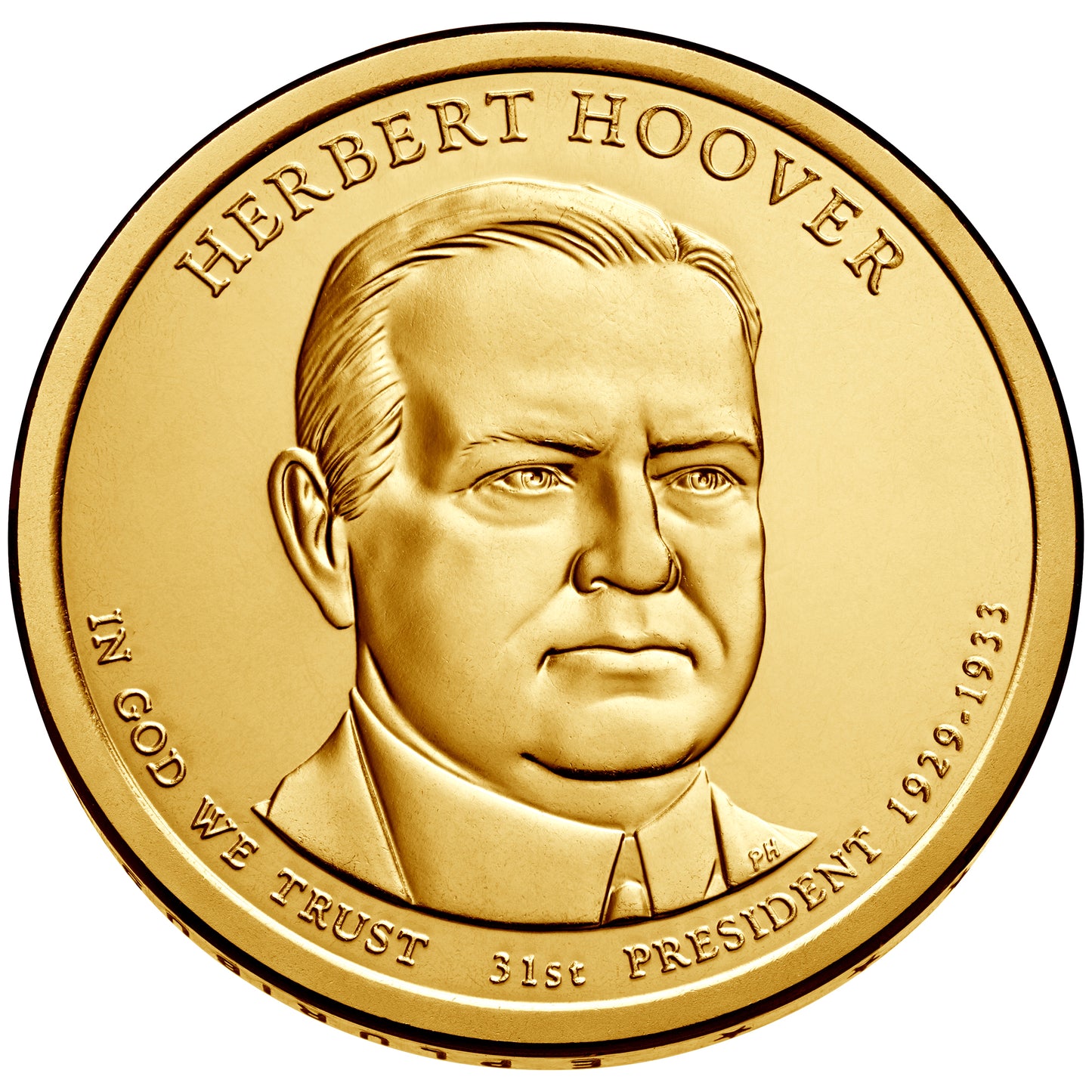 2014 Herbert Hoover Presidential Dollar - Single Coin
