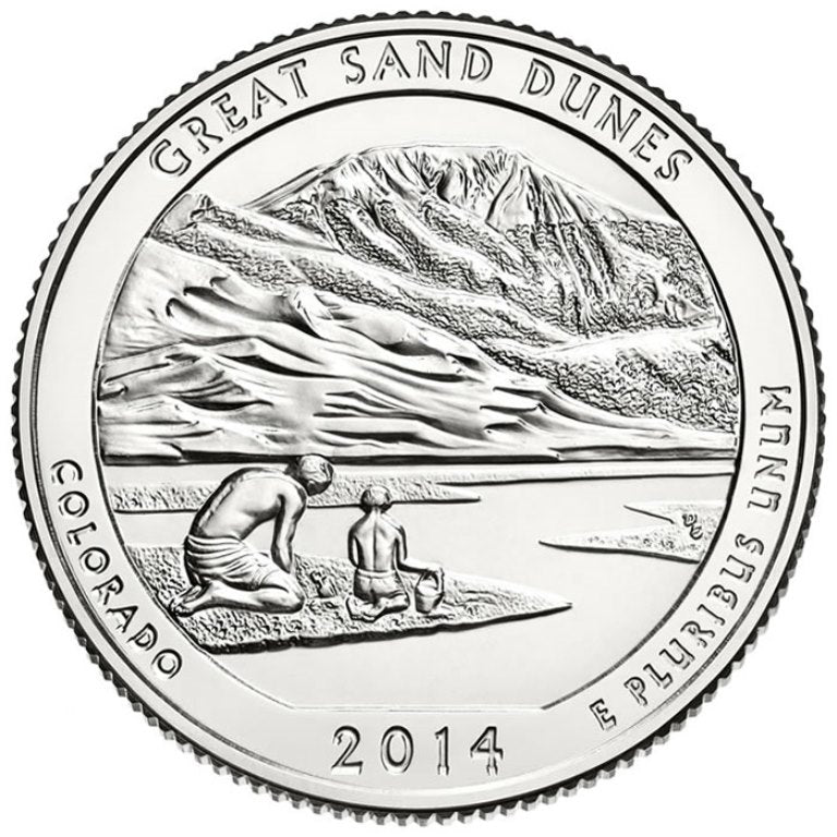 2014-P Great Sand Dunes National Park Quarter - Single Coin