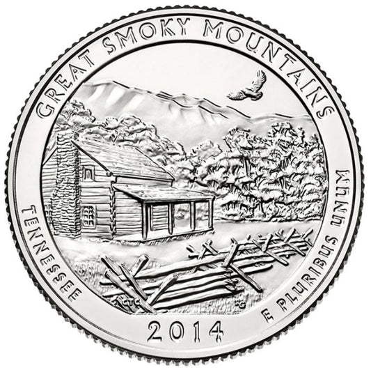 2014-P Great Smoky Mountains National Park Quarter - Single Coin