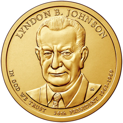 2015 Lyndon B. Johnson Presidential Dollar - (Single Coin) BU