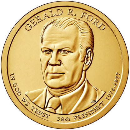 2016-D Gerald R. Ford Presidential Dollar - Roll of 25 Coins