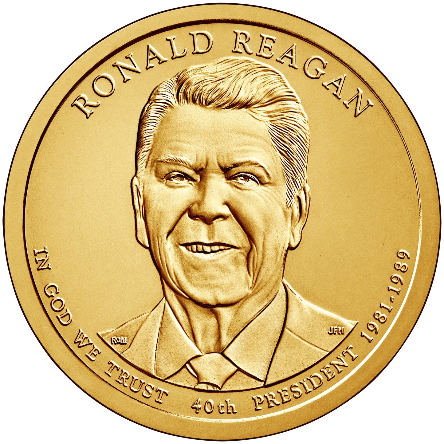 2016-D Ronald Reagan Presidential Dollar - Roll of 25 Coins