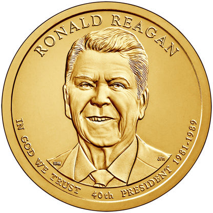 2016-D Ronald Reagan Presidential Dollar - Roll of 25 Coins