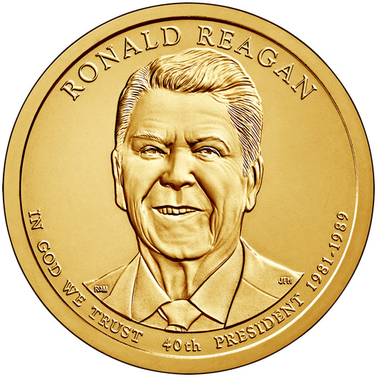 2016 P, D Ronald Reagan Presidential Dollar - 2 Coin Set