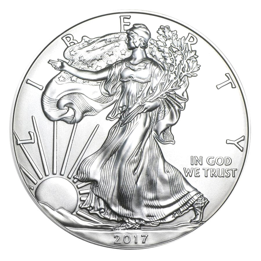 2017 U.S. Silver Eagle - Gem Brilliant Uncirculated with Certificate of Authenticity