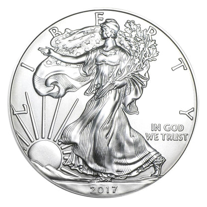 2017 U.S. Silver Eagle - Gem Brilliant Uncirculated with Certificate of Authenticity