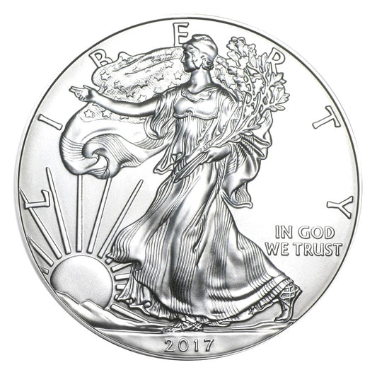 2017 U.S. Silver Eagle - Gem Brilliant Uncirculated with Certificate of Authenticity