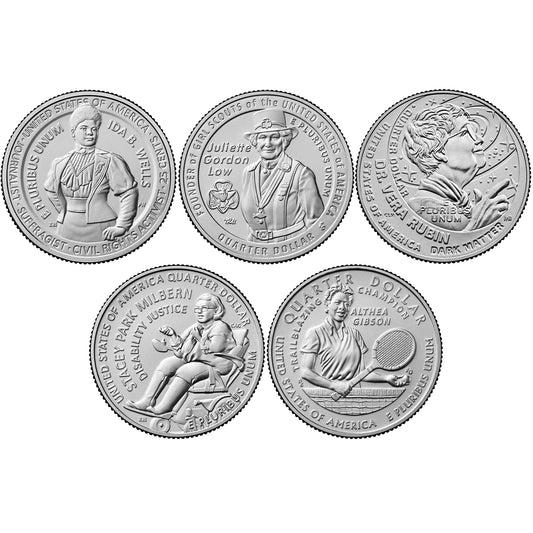 2025 P and D BU American Women Quarter 10 Coin Set