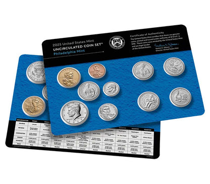 2025 P&D U.S. Mint Uncirculated 20 Coin Mint Set