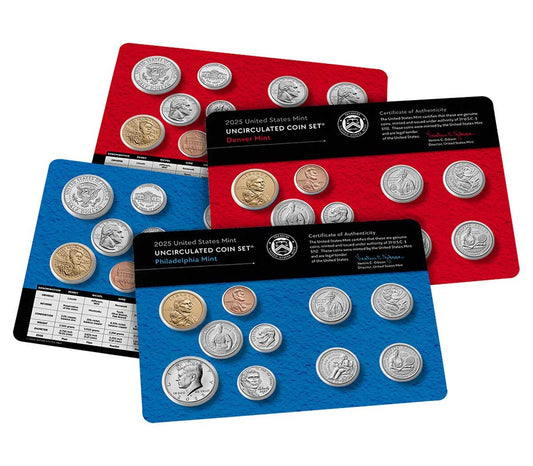 2025 P&D U.S. Mint Uncirculated 20 Coin Mint Set