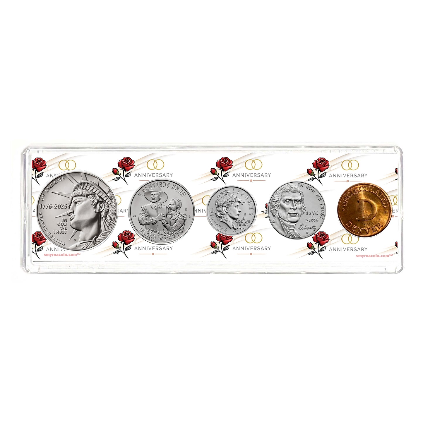 2026 Anniversary Year Coin Set in Happy Anniversary Holder