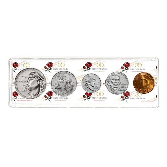 2026 Anniversary Year Coin Set in Happy Anniversary Holder