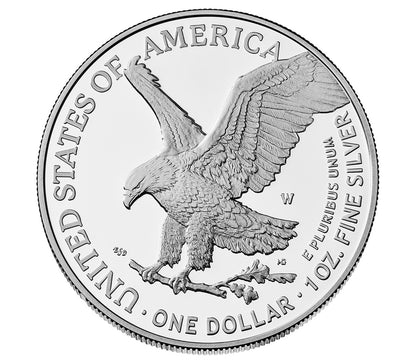 2026 W Proof Silver Eagle 1776 ~ 2026 Dual Date with Liberty Bell 250 Privy Mark