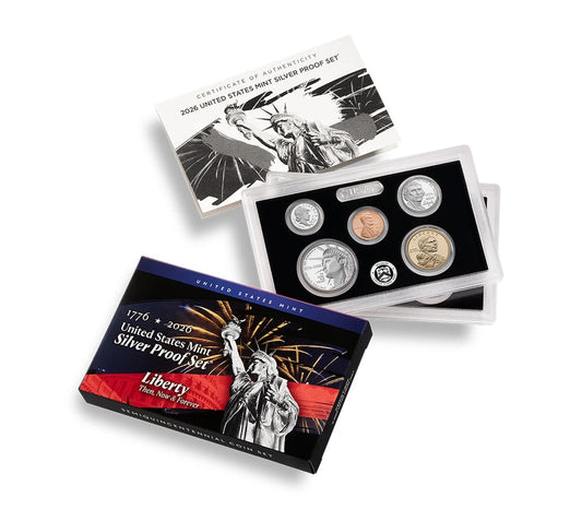 2026 S - U.S. Mint 10-Coin Silver Proof Set from the San Francisco Mint - 1776-2026 Semiquincentennial Dated Coins