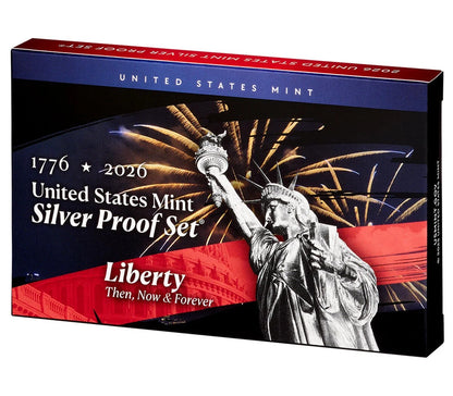 2026 S - U.S. Mint 10-Coin Silver Proof Set from the San Francisco Mint - 1776-2026 Semiquincentennial Dated Coins