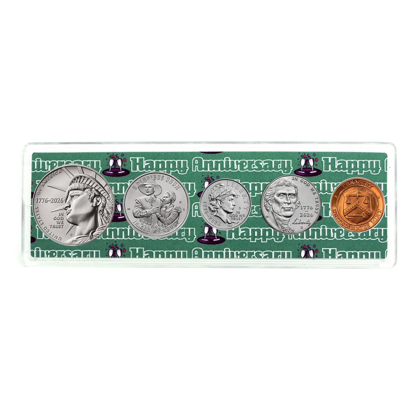 2026 Anniversary Year Coin Set in Happy Anniversary Holder