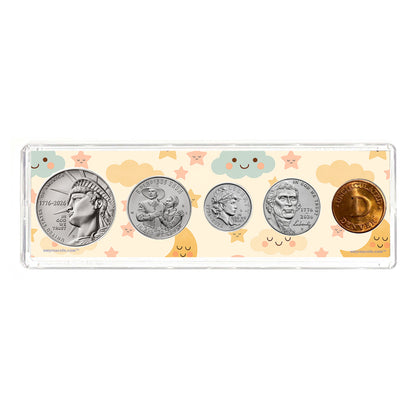 2026 Birth Year Coin Set "Welcome Baby" 5 Coins Baby Gift Set