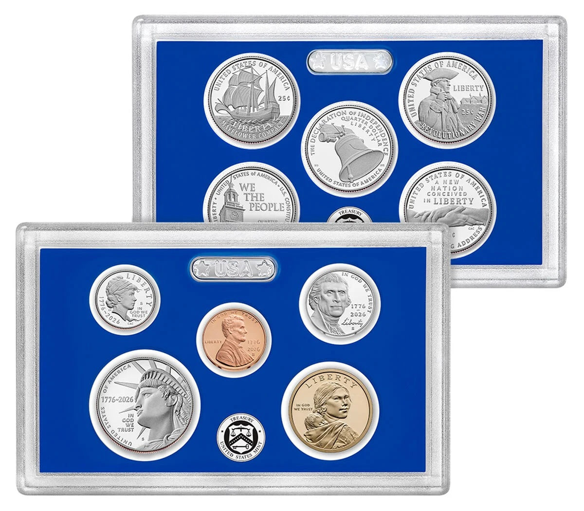 Presale! 2026 S - U.S. Mint 10-Coin Clad Proof Set from the San Francisco Mint - 1776-2026 Semiquincentennial Dated Coins