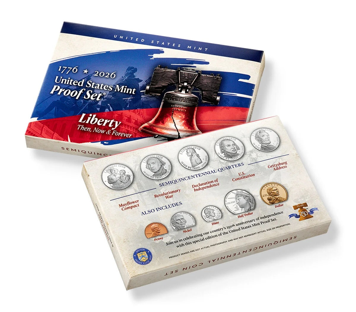 Presale! 2026 S - U.S. Mint 10-Coin Clad Proof Set from the San Francisco Mint - 1776-2026 Semiquincentennial Dated Coins