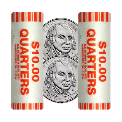 Presale! 2026 - P and D U.S. Constitution Quarter Two 40 Coin Rolls | 1776–2026 America 250 Semiquincentennial Coin