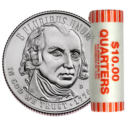 Presale! 2026 - P and D U.S. Constitution Quarter Two 40 Coin Rolls | 1776–2026 America 250 Semiquincentennial Coin