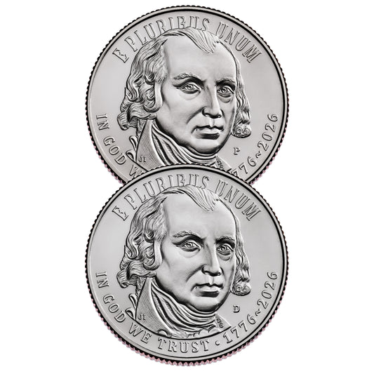 Presale! 2026 P&D U.S. Constitution Quarter 2-Coin BU Set | Philadelphia & Denver Mint | 1776-2026 America 250