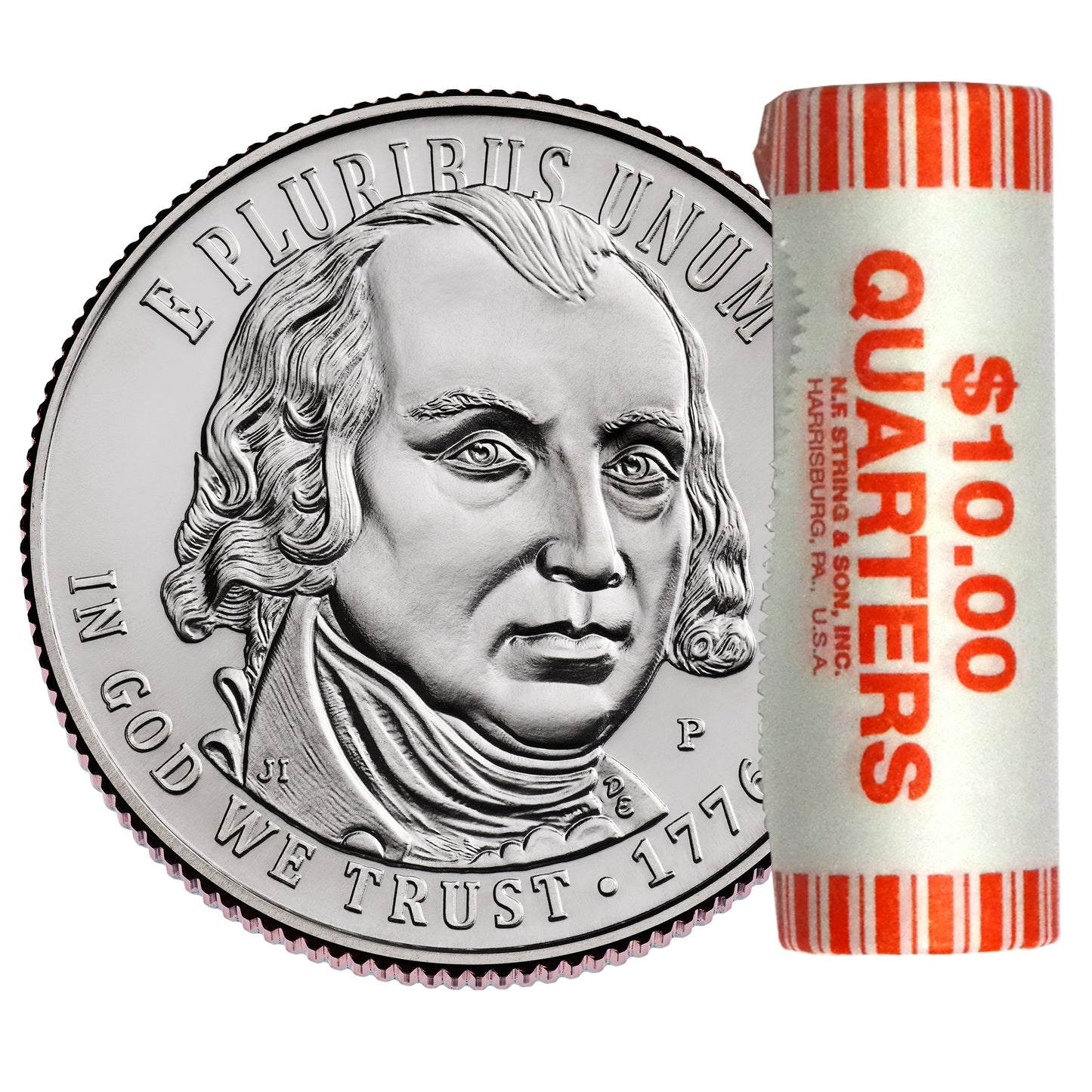 Presale! 2026 - P and D U.S. Constitution Quarter Two 40 Coin Rolls | 1776–2026 America 250 Semiquincentennial Coin