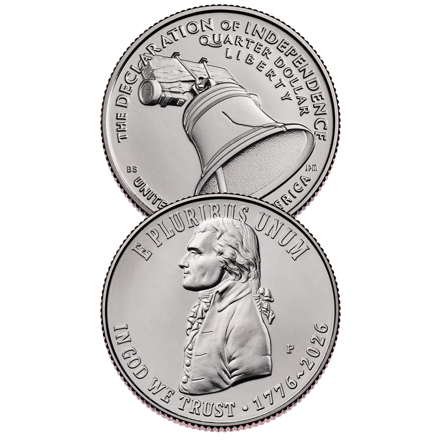 2026 - P and D Declaration of Independence Quarter 2 Coin Set Semiquincentennial Coin Collection