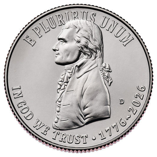 2026 - D Declaration of Independence Quarter 40 Coin Roll Semiquincentennial Coin Collection SemiQ (Copy)