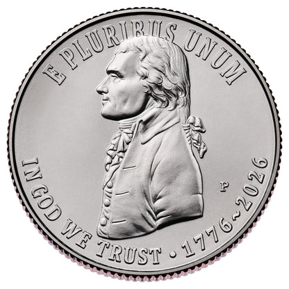 2026 - P and D Declaration of Independence Quarter 2 Coin Set Semiquincentennial Coin Collection
