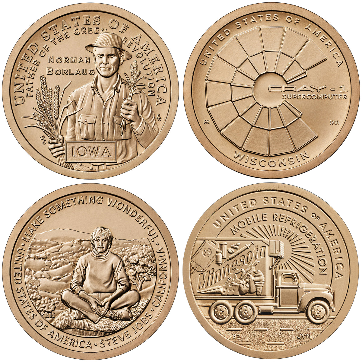 2026 American Innovation $1 Coin - 4 Coin Set D Mint - Brilliant Uncirculated