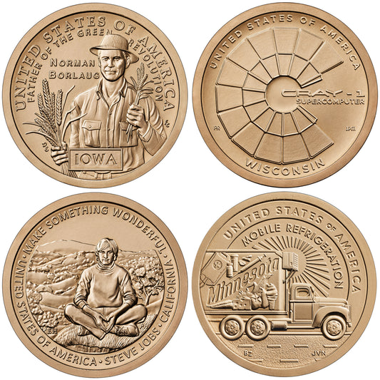 2026 American Innovation $1 Coin - 4 Coin Set D Mint - Brilliant Uncirculated