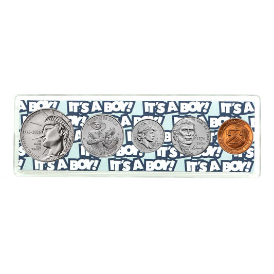 2026 Birth Year Coin Set in "It's a Boy" Holder