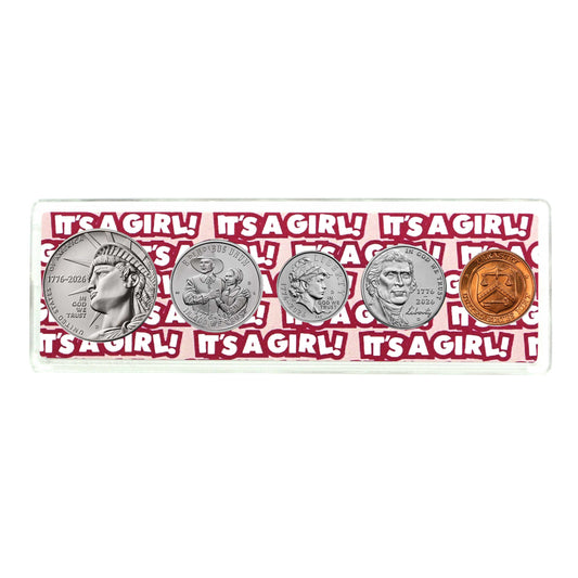 2026 Birth Year Coin Set in "It's a Girl" Holder