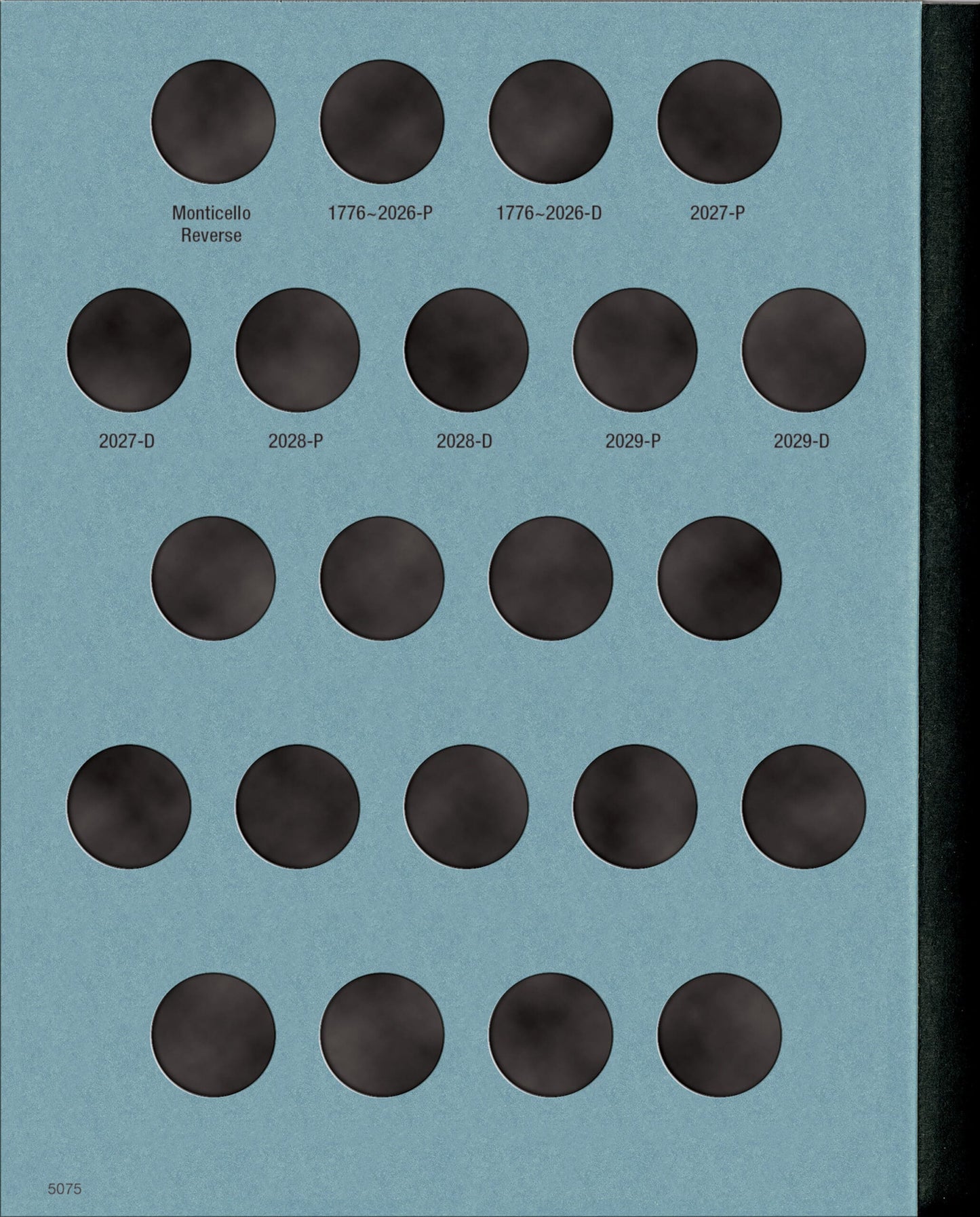 2026 Jefferson Nickels Collection #4: Starting 2026 #5075 with 1776-2026 P & D Nickel 2-Coin Starter Set