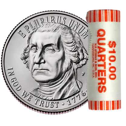 2026 - P and D  Revolutionary War Quarter Two 40 Coin Rolls Semiquincentennial Coin Collection SemiQ