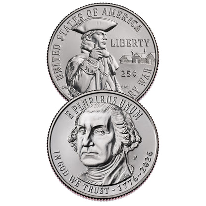 2026 - P and D Revolutionary War Quarter 2 Coin Set Semiquincentennial Coin Collection