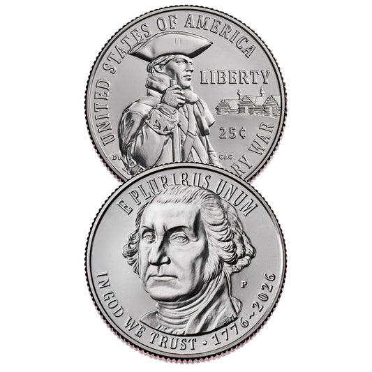 2026 - P and D Revolutionary War Quarter 2 Coin Set Semiquincentennial Coin Collection