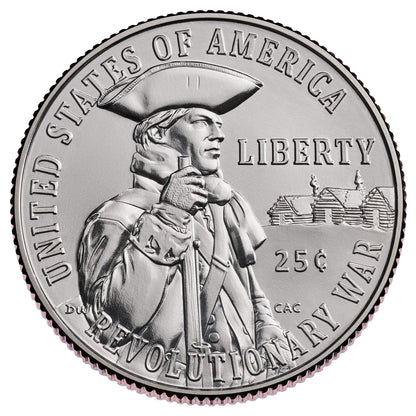 2026 D Mint Revolutionary War Quarter & 1976 S Mint 40% Silver Bicentennial Quarter 2-Coin Set